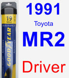 Driver Wiper Blade for 1991 Toyota MR2 - Assurance