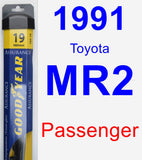 Passenger Wiper Blade for 1991 Toyota MR2 - Assurance