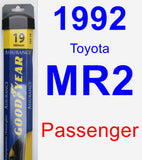 Passenger Wiper Blade for 1992 Toyota MR2 - Assurance