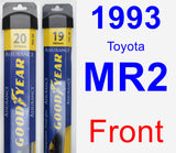 Front Wiper Blade Pack for 1993 Toyota MR2 - Assurance