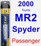 Passenger Wiper Blade for 2000 Toyota MR2 Spyder - Assurance