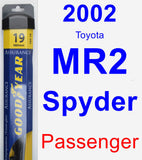 Passenger Wiper Blade for 2002 Toyota MR2 Spyder - Assurance