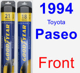 Front Wiper Blade Pack for 1994 Toyota Paseo - Assurance