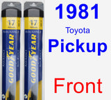 Front Wiper Blade Pack for 1981 Toyota Pickup - Assurance