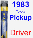 Driver Wiper Blade for 1983 Toyota Pickup - Assurance