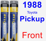 Front Wiper Blade Pack for 1988 Toyota Pickup - Assurance