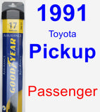 Passenger Wiper Blade for 1991 Toyota Pickup - Assurance