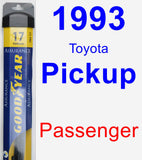 Passenger Wiper Blade for 1993 Toyota Pickup - Assurance