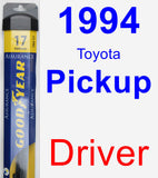 Driver Wiper Blade for 1994 Toyota Pickup - Assurance