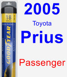 Passenger Wiper Blade for 2005 Toyota Prius - Assurance