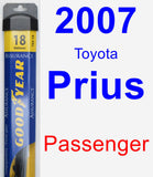 Passenger Wiper Blade for 2007 Toyota Prius - Assurance