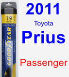 Passenger Wiper Blade for 2011 Toyota Prius - Assurance