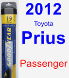 Passenger Wiper Blade for 2012 Toyota Prius - Assurance