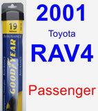 Passenger Wiper Blade for 2001 Toyota RAV4 - Assurance