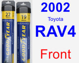 Front Wiper Blade Pack for 2002 Toyota RAV4 - Assurance