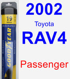 Passenger Wiper Blade for 2002 Toyota RAV4 - Assurance