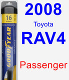 Passenger Wiper Blade for 2008 Toyota RAV4 - Assurance