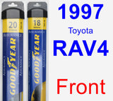 Front Wiper Blade Pack for 1997 Toyota RAV4 - Assurance