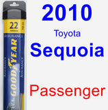 Passenger Wiper Blade for 2010 Toyota Sequoia - Assurance