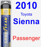 Passenger Wiper Blade for 2010 Toyota Sienna - Assurance