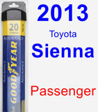 Passenger Wiper Blade for 2013 Toyota Sienna - Assurance