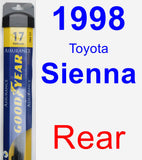 Rear Wiper Blade for 1998 Toyota Sienna - Assurance