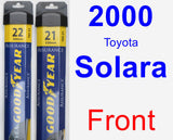 Front Wiper Blade Pack for 2000 Toyota Solara - Assurance