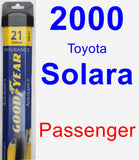 Passenger Wiper Blade for 2000 Toyota Solara - Assurance