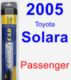 Passenger Wiper Blade for 2005 Toyota Solara - Assurance