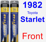 Front Wiper Blade Pack for 1982 Toyota Starlet - Assurance