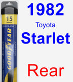 Rear Wiper Blade for 1982 Toyota Starlet - Assurance