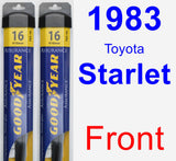 Front Wiper Blade Pack for 1983 Toyota Starlet - Assurance