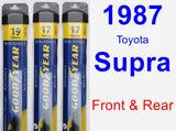 Front & Rear Wiper Blade Pack for 1987 Toyota Supra - Assurance