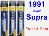 Front & Rear Wiper Blade Pack for 1991 Toyota Supra - Assurance