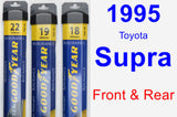 Front & Rear Wiper Blade Pack for 1995 Toyota Supra - Assurance