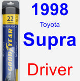 Driver Wiper Blade for 1998 Toyota Supra - Assurance