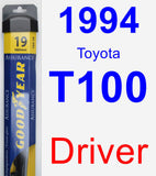 Driver Wiper Blade for 1994 Toyota T100 - Assurance