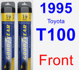 Front Wiper Blade Pack for 1995 Toyota T100 - Assurance