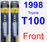 Front Wiper Blade Pack for 1998 Toyota T100 - Assurance