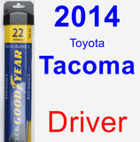 Driver Wiper Blade for 2014 Toyota Tacoma - Assurance