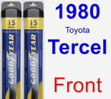 Front Wiper Blade Pack for 1980 Toyota Tercel - Assurance