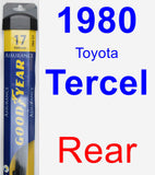 Rear Wiper Blade for 1980 Toyota Tercel - Assurance