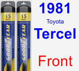 Front Wiper Blade Pack for 1981 Toyota Tercel - Assurance