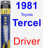 Driver Wiper Blade for 1981 Toyota Tercel - Assurance
