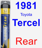 Rear Wiper Blade for 1981 Toyota Tercel - Assurance