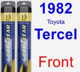 Front Wiper Blade Pack for 1982 Toyota Tercel - Assurance