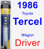 Driver Wiper Blade for 1986 Toyota Tercel - Assurance
