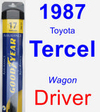 Driver Wiper Blade for 1987 Toyota Tercel - Assurance