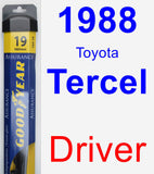 Driver Wiper Blade for 1988 Toyota Tercel - Assurance