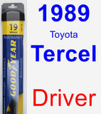 Driver Wiper Blade for 1989 Toyota Tercel - Assurance